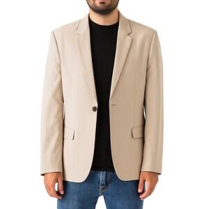 ASOS Men’s 43R Tan Blazer Lightweight Summer Casual Jacket Wedding Summer